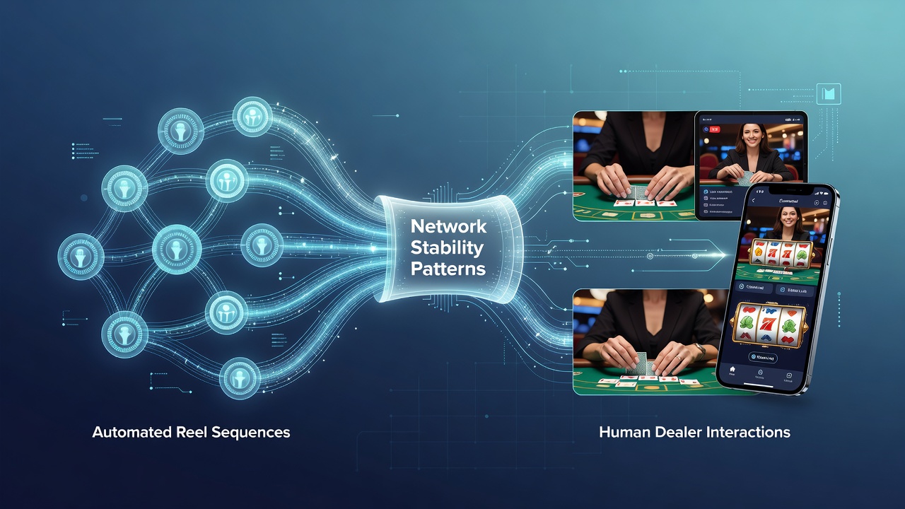 Visualisierung von Datenmustern bei Netzwerkstabilität in mobilen Live-Casino-Sitzungen