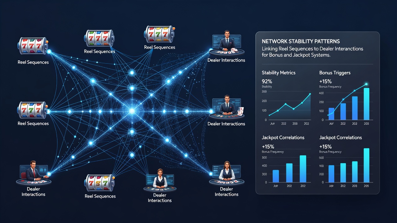 Darstellung von Datenflüssen zwischen mobilen Walzen und Live-Dealer-Sitzungen bei stabiler Netzwerkverbindung